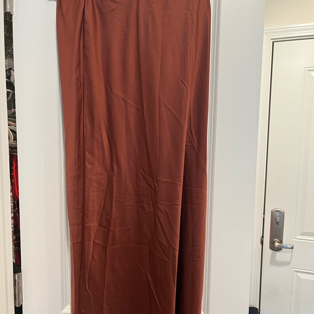 Silk/satin long maxi skirt from Express. Tags on. Never worn.